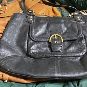 Black coach bag